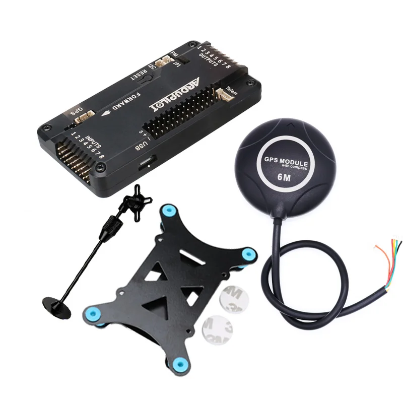 APM2.8 APM 2.8 flight controller Ardupilot +6M GPS built-in compass +gps stand+shock absorber for RC Quadcopter Multicopter