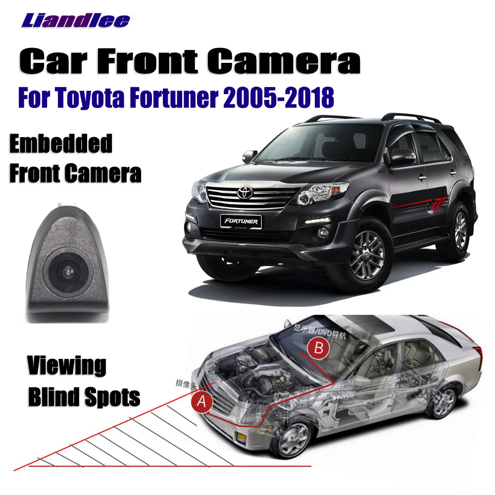 

Car Front View Camera For Toyota Fortuner 2005-2018 2010 2015 2016 Not Rear View Backup Parking CAM HD CCD Night Vision