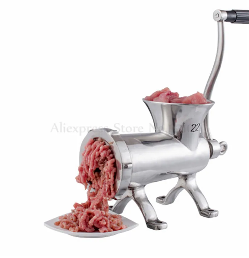 22# Heavy Duty Hand Operated Meat Grinder Beef Sausages Maker Household Manual Meat Mincer