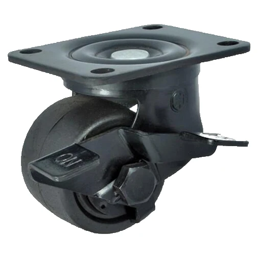 

3-inch low center of gravity heavy brake casters omni- directional wheel barrow caster load 200kg duty