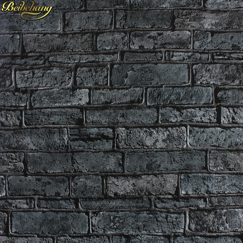 

beibehang Luxury gray Stone Brick Wall Vinyl Wallpaper for walls 3 D Living Room Bedroom wallpapers for living room wall paper