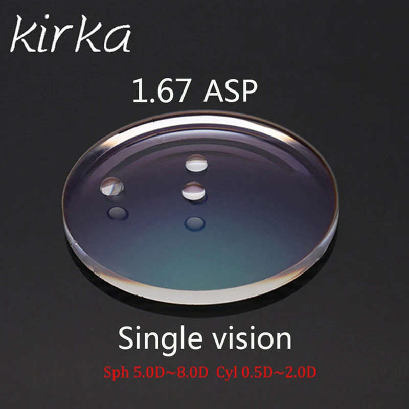 

Kirka 1.67 Thin Index Prescription Lenses Aspheric CYL 0.5-2.0D Glasses Lenses for Myopia Eyeglasses Lens Reading Glasses Lenses