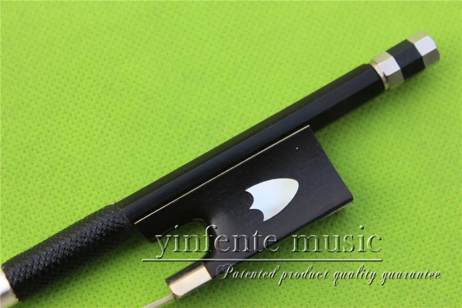 XHT-0054# new one    4/4 Violin Bow  black  Carbon Fiber Fine  Sliver String High Quality