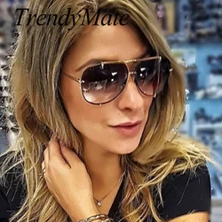 2017 Men Brand Designer Vintage Pilot Sun Glasses for Male Oversized Shades Retro Female Steampunk Sunglasses Gafas Oculos 485M