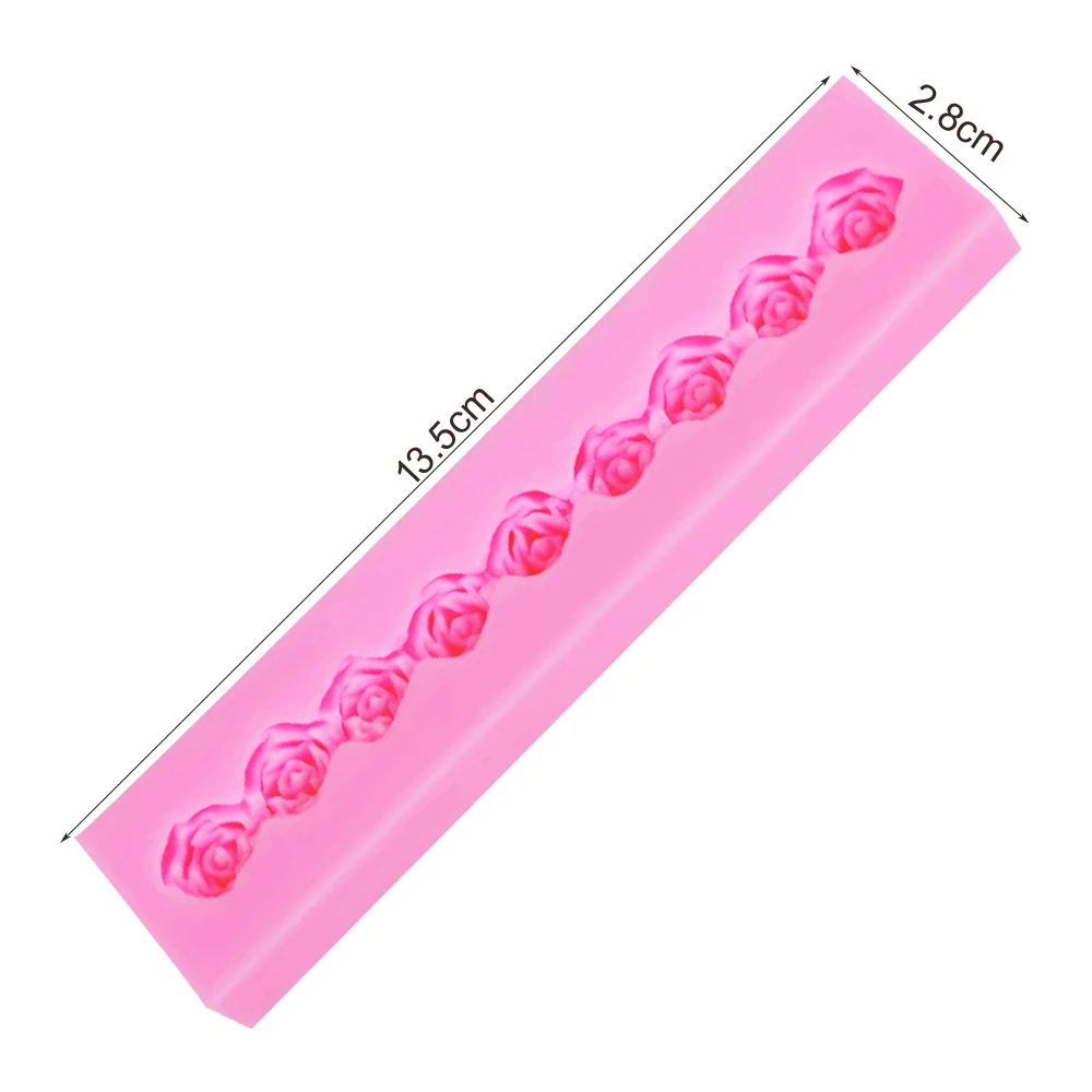 Rose Silicone Chocolate Bar Mold 3d Molds For Cake Lollipop Ice Cube Jelly Biscuit Bachelorette Party For Oven Confectioner M567