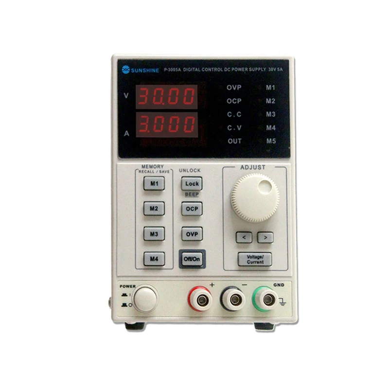 Precision 30V 5A DC Power Supply P-3005A Digital Programmable Adjustable 4 Bits Digital Accurate display Laboratory Power Supply