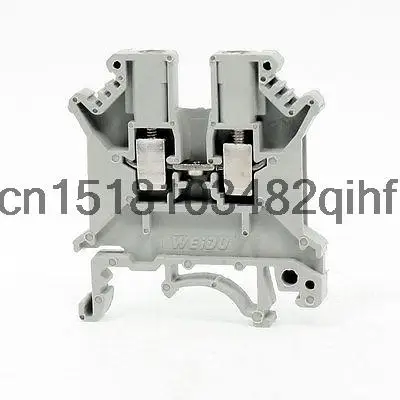 

UK5N 800V 32A 2.5/4mm2 Wire Range Screw Clipping Terminal Block Connector Gray