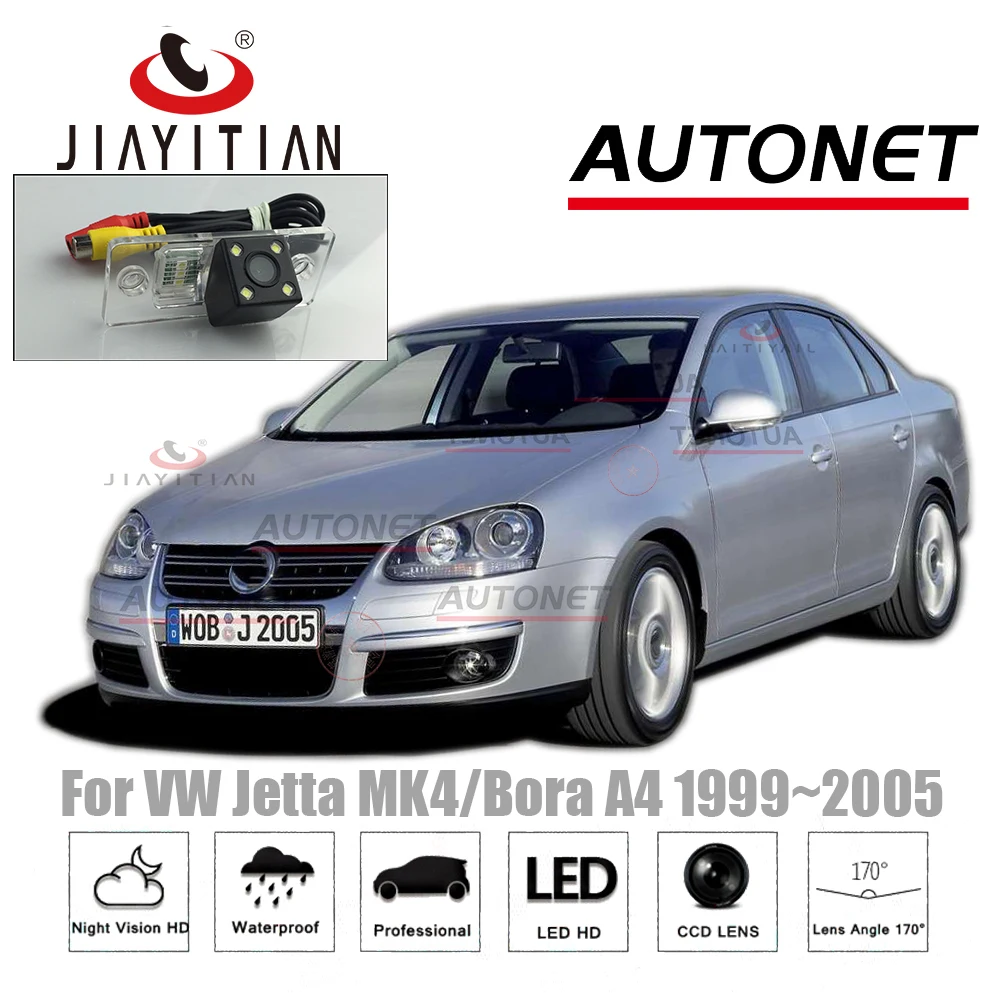 

Камера заднего вида JIAYITIAN для Volkswagen VW Jetta MK4 / Bora A4 1999 ~ 2005 CCD камера заднего вида с ночным видением для номерного знака