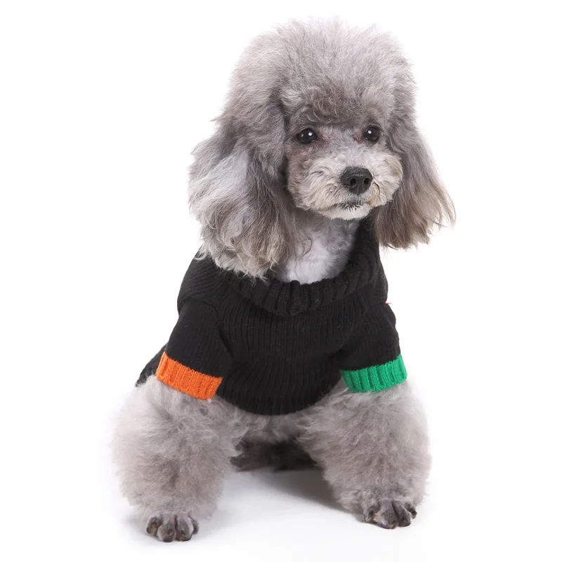 Dog Coats Sweaters Winter Warm Black Traffic Light Dog Clothes For Small Medium And Large Dogs Xs-xxl Dog Cat Knitted Sweater