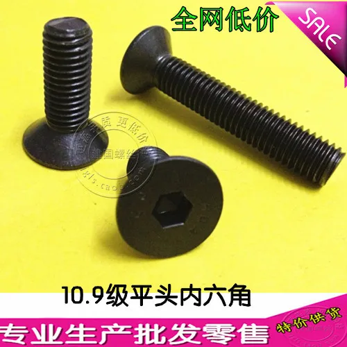 Within 10.9 countersunk head / flat head hex screws M2.5 * 3/4/5/6/8/10/12/14/16/20/25/30