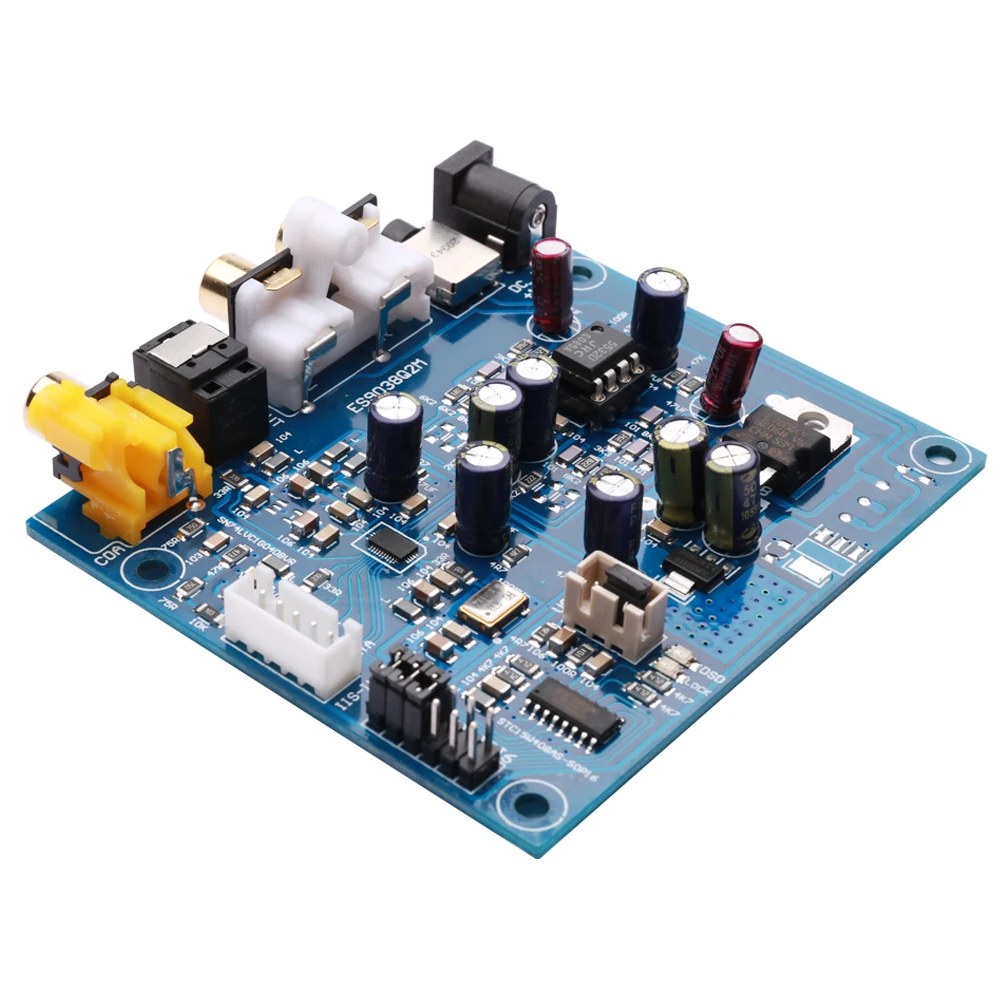 KGUSS M7A JRC55320 ES9038Q2M I2S DSD Optical Coaxial Input Decoder DAC Headphone Output Audio amplifier Board