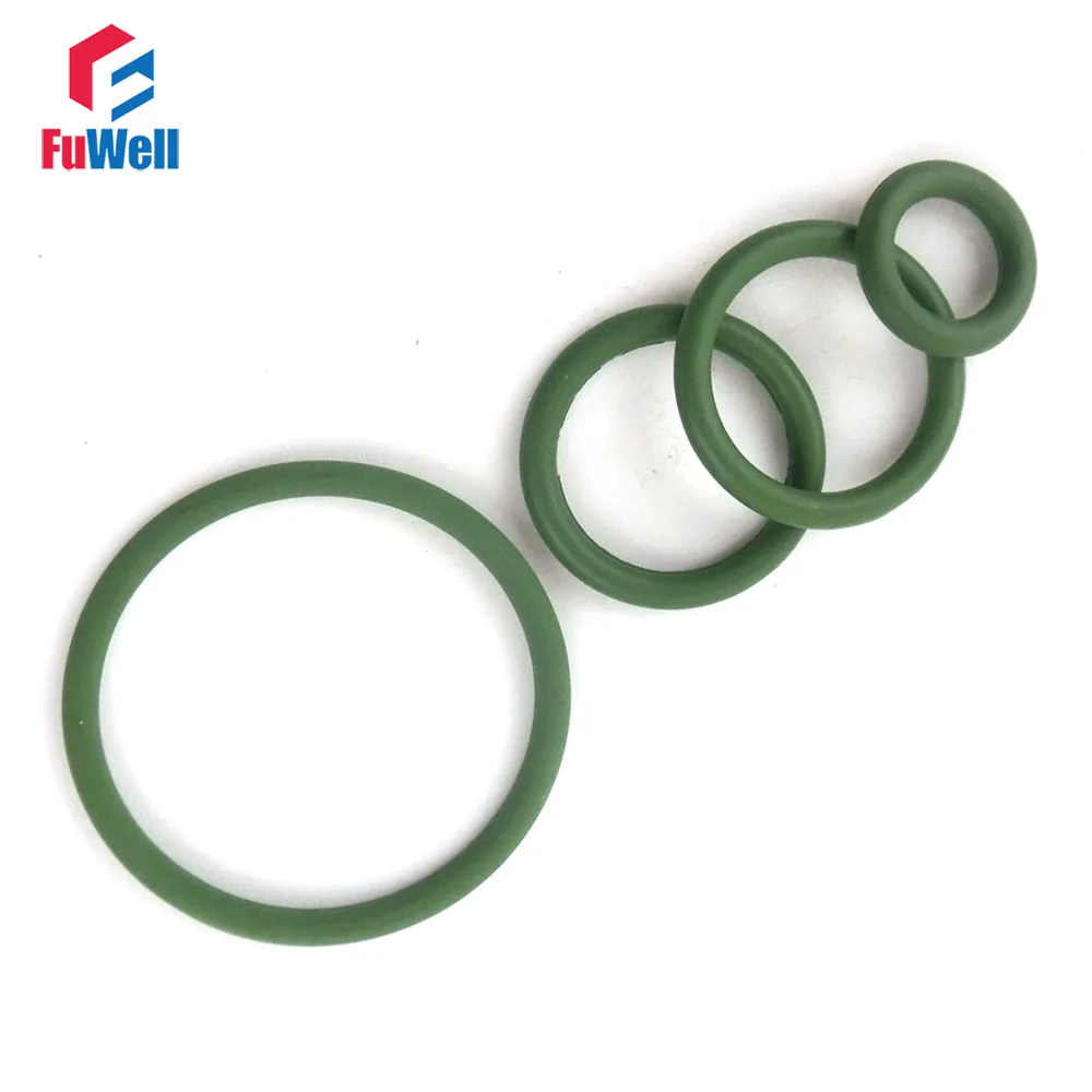 

5pcs 3mm Thickness Green FKM O Ring Seal Gasket 95/100/105/110/115/120/125/130/135/140/145mm OD O-ring Seal FKM O Type Ring