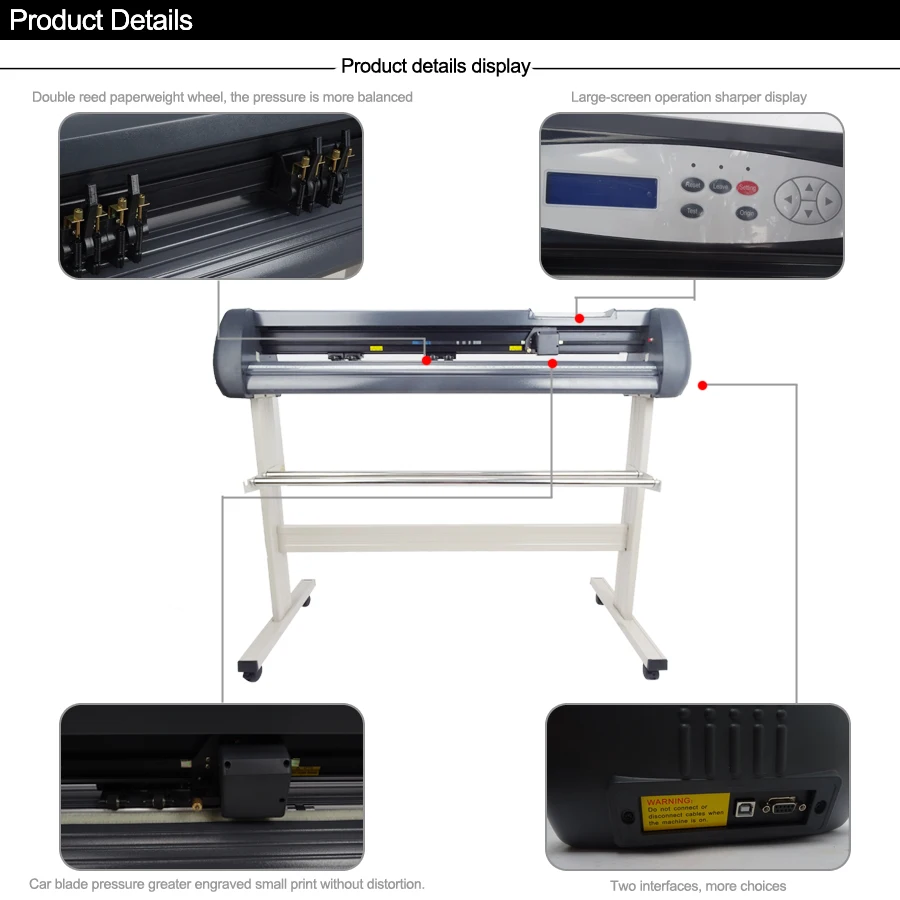 vinyl  cutting plotter 45W cutting width 1100mm vinyl cutter Model SK-1100T Usb high quality 100% brand new