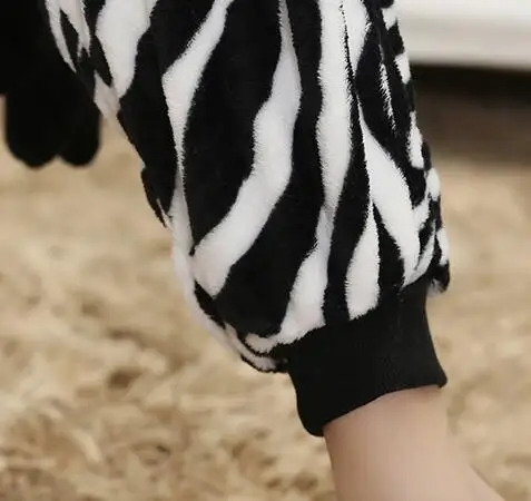 HKSNG, новинка, пижама в виде животных для взрослых, Зебра, Фланелевая пижама высокого качества, мультяшные костюмы для косплея, комбинезоны, пижамы