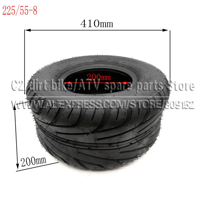 225/55-8 Tire 225/40-10 Tyre 18x9.50-8  Front or Rear 8inch 10inch 6PR Electric Scooter Vacuum Tires For Harley Chinese Bike