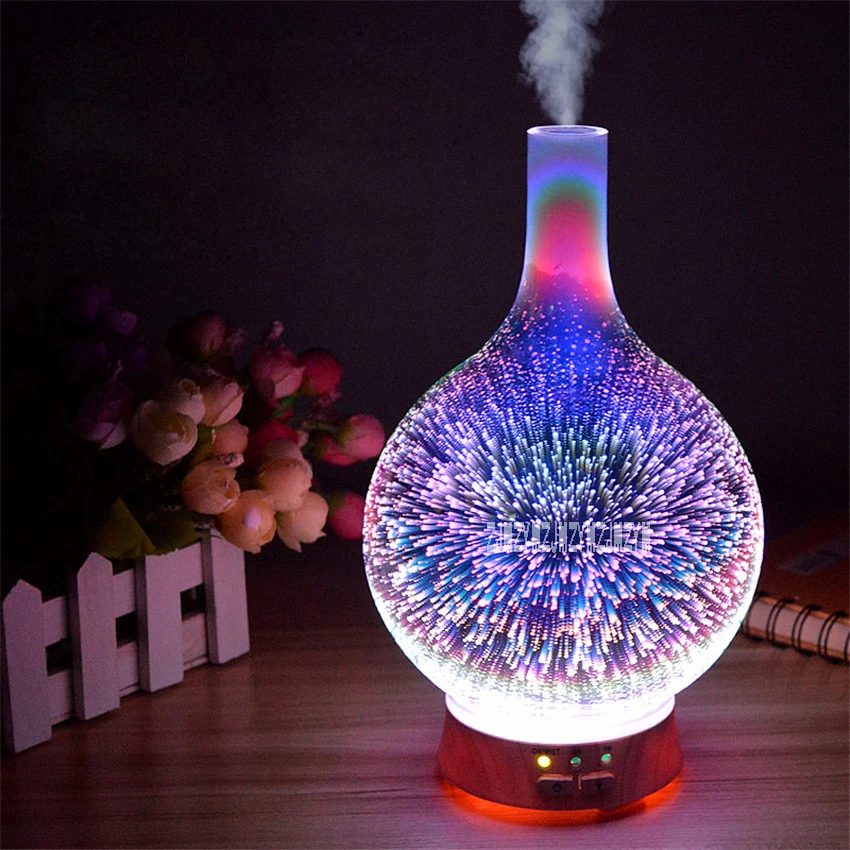 Creative Home Aromatherapy Light  Aroma Furnace Mini Humidifier Sprayer 3D Effect Night Light Bedroom Aromatherapy Furnace Hot