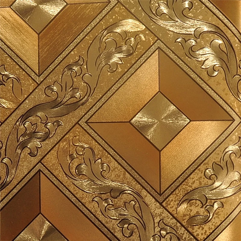 

beibehang KTV gold silver square papel de parede 3d wallpaper rolls TV background of wall paper 3d modern wallpaper for walls 3d
