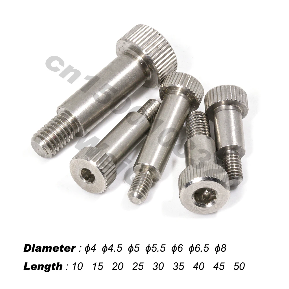 Shoulder Bolts ,reaner bolts,hex socket,303 Stianless steel, pin dia 4mm 4.5mm 5mm 5.5mm 6mm 6.5mm 8mm