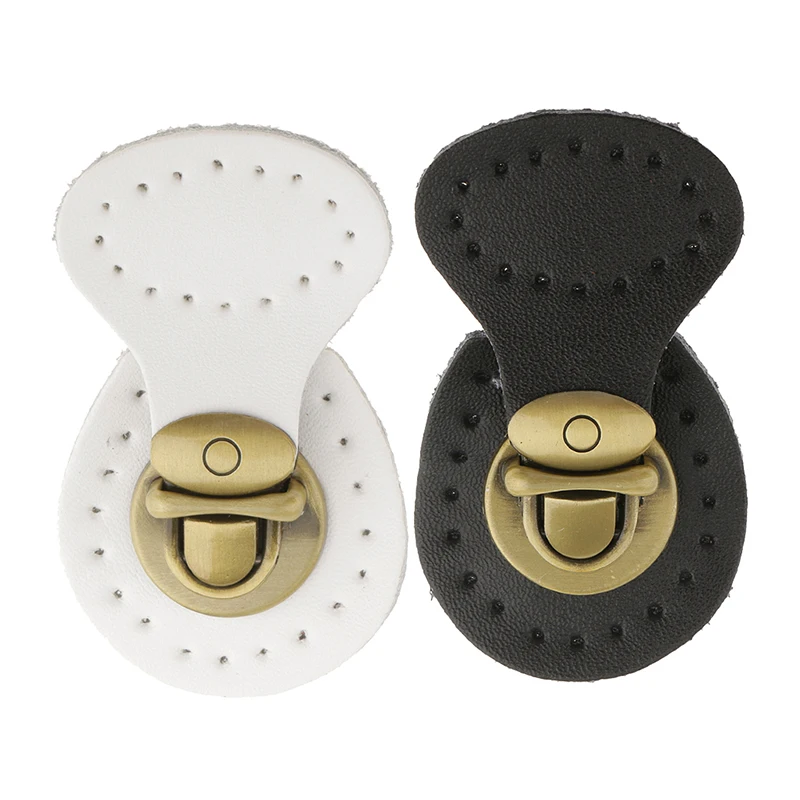 

1pcs Bags Lock Button self-restraint Quality Cowhide Bag Hasp Buckle Mortise Lock Handmade DIY Patchwork Accessories KZ0253
