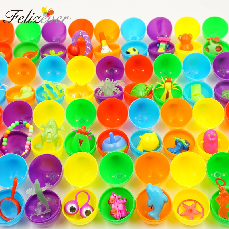 36 PCS Suprise Eggs with Toys for Kids Birtdhay Party Easter Bunny Eggs Party Toys Goodies Bag Fillers Boy Girl Egg Hunter Game