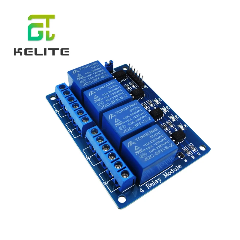 

10PCS 4 channel relay module 4-channel relay control board with optocoupler. Relay Output 4 way relay module