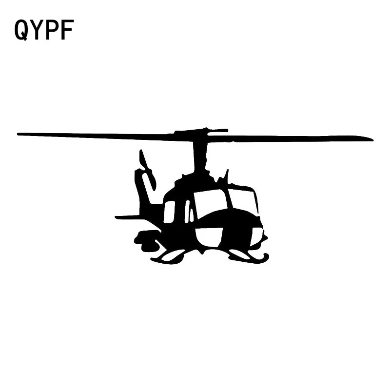 QYPF 18.2cm*7.2cm Characteristic Design Style Helicopter Car Sticker Vinyl Delicate Decal Art Graphical C18-0694