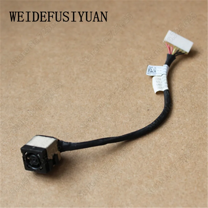 

10pcs DC Power Jack Power Socket Port with cable Harness for DELL 14R 3000 3442 3443 3446 3878 DC in Cable Connector