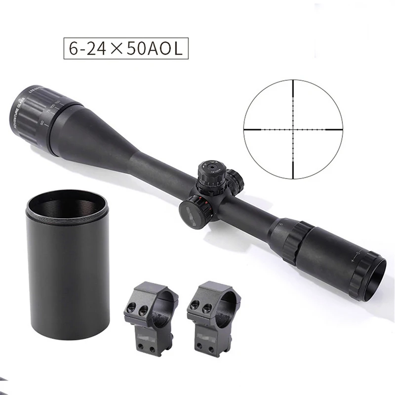 

Shooter tactical accessories Optical rifle scope hunting sight 6-24X50AOL rifle scope optics sight airgun scopes GZ1-0356