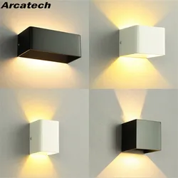 LED Wall Lamp Square LED Aluminium Wall Light Bedside Room Bedroom Home Lighting Indoor Decoration Indoor Wall Lamps NR-88