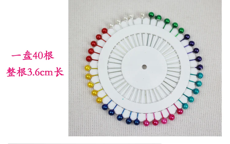 

40pcs/1 packs 36mm 8 colors Round Pearl Head Pin Localization Needle Weddings Corsage Sewing Colorful Pins free shipping1038