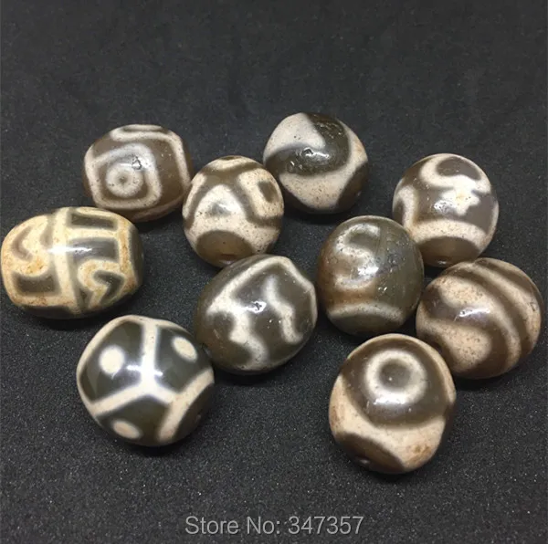 2018 Fengshui Dzi Ji bead 18mm*20mm 1PC 1Lot Money Hook Tiger Tooth Treasure Vase Dzi Natural Stone Tibetan Loosing beads