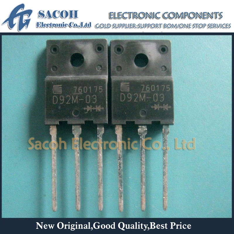 

New Original 10Pcs/Lot D92M-02 ESAD92M-02 D92-02 OR D92M-03 ESAD92M-03 D92-03 TO-3PF 20A200V FRED Fast Recovery Epitaxial Diode