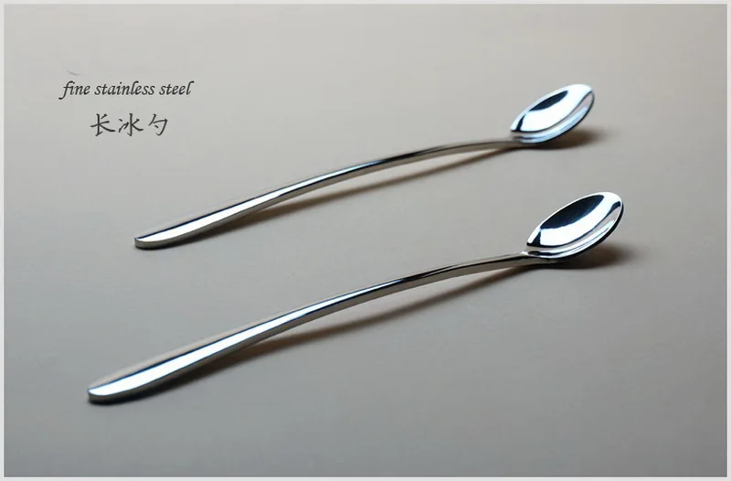 Classic Long ice spoon British export stainless steel Bar Spoon coffee stirring spoons 19CM