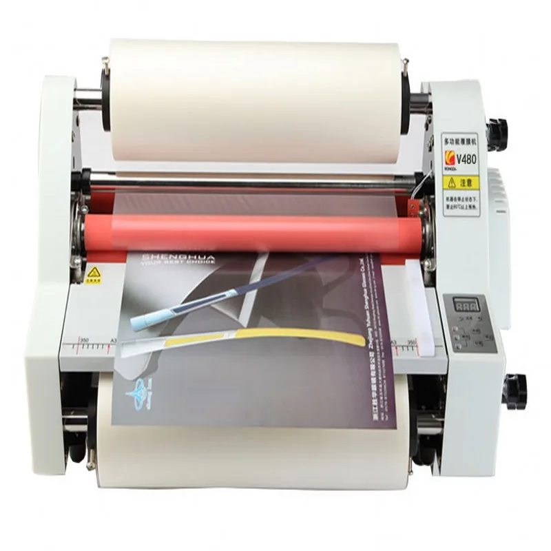 Hot Roll Laminator Laminating Machine 13inch Four Rollers + one roll laminating film 200M