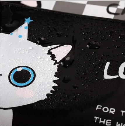 1 pcs Pencil Case Cats PVC for stationery estuche lapices pencil bag Material escolar Stationery Office school supplies