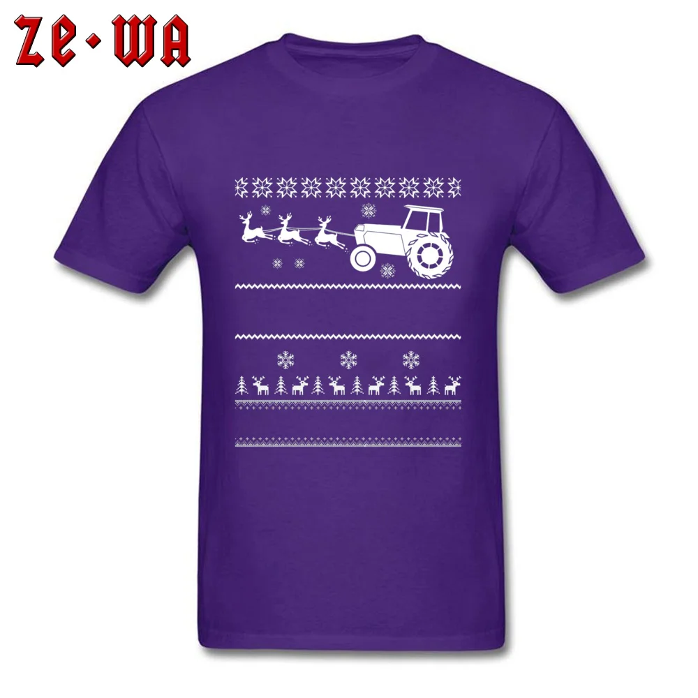 T Shirt for Men Christmas Farmer Ugly Deer Sweater T-Shirt Casual Short Sleeve Coupons O-Neck Cotton Tops TShirt Summer/Fall