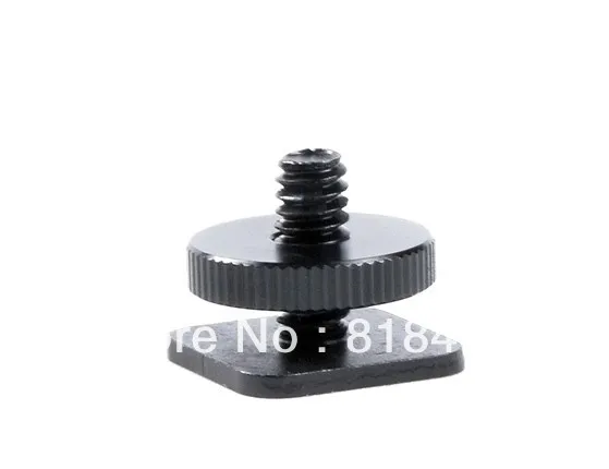 wholesale 1/4 Inch One Nut Mount Adapter For Tripod Screw And DSLR Camera Flash Hot Shoe 100pcs/lot