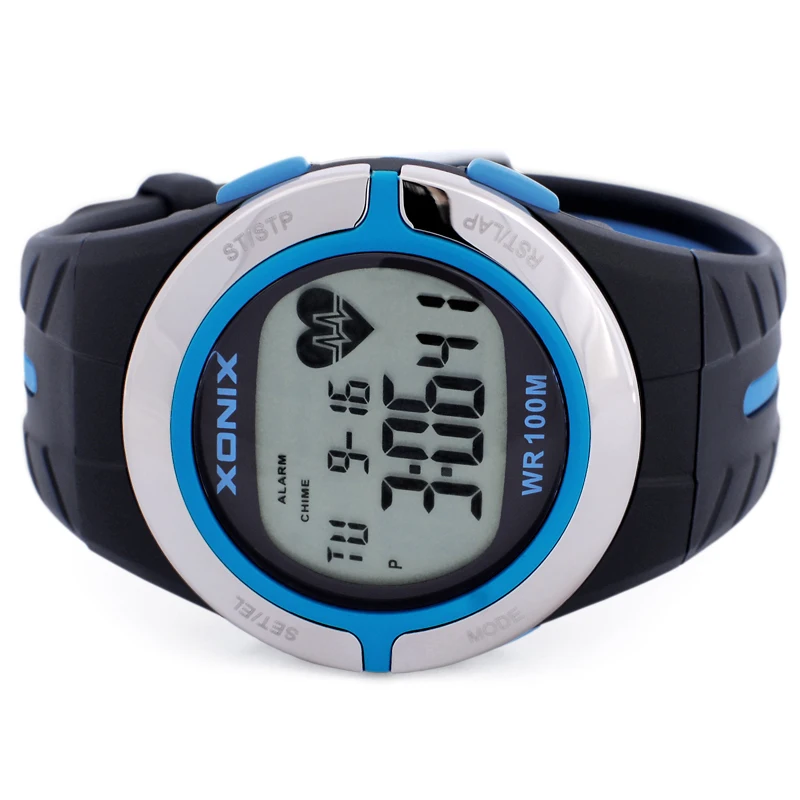 Gouden Hartslag Calorie Horloges Sport Heath Zorg Bmi Unisex Hardlopen Duikalarm Polshorloge Waterdicht 100M Hmm2