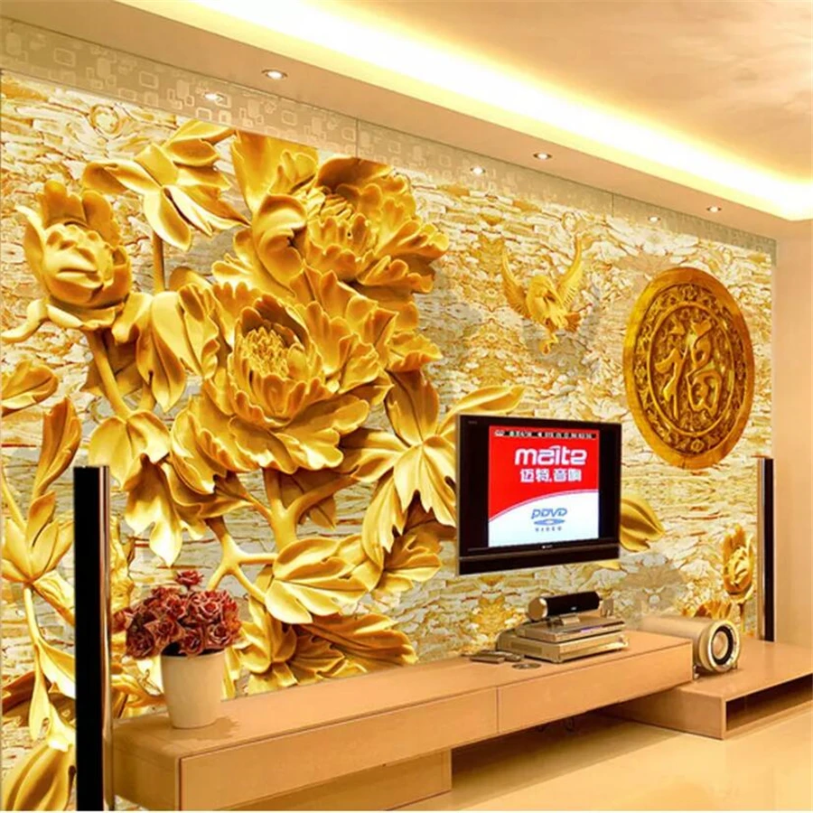 

wellyu Custom Photo Wallpaper 3D Relief Backdrop Blossom Living Room Bedroom Decoration Painting 3d wallpaper papel de parede