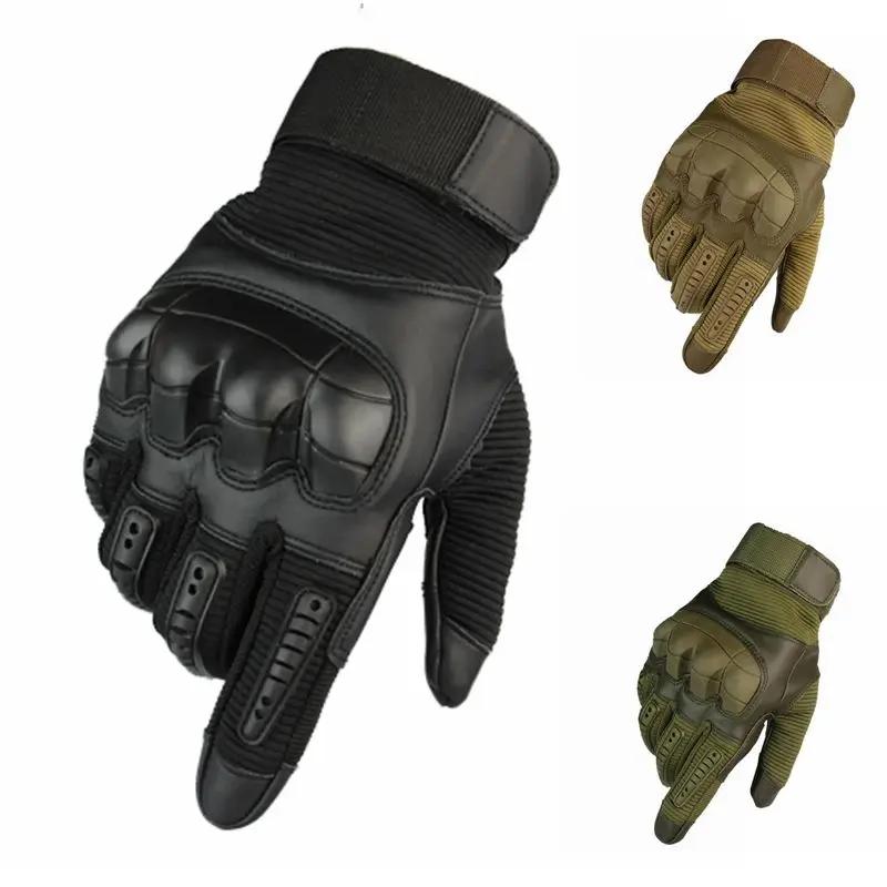 

Hard Knuckle Gloves for Hiking Cycling Shooting Outdoor Tactical Gloves Airsoft Armor Protection Full Finger