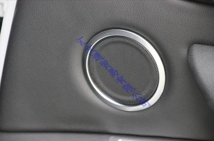 For BMW X2 F39 2018 2019 2020 Car Accessories  ABS Chrome Speaker Cover Interior Trim Side Door Stereo Bezel Collar Ring Garnish