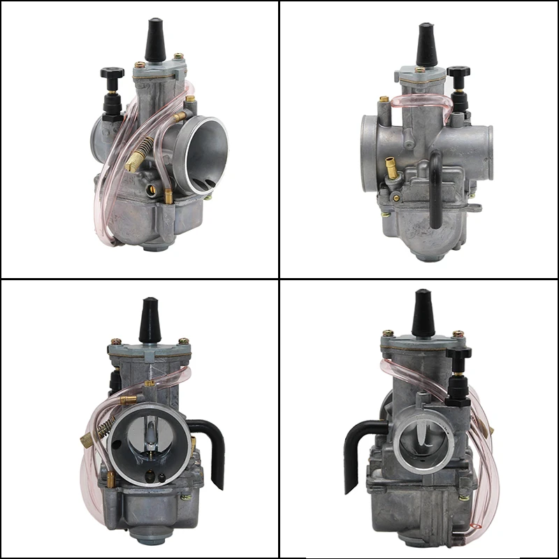 ZS Racing Modified Keihin Koso PWK Motorcycle Carburetor 21 24 26 28 30 32 34 mm With Power Jet For 2T 4T Racing Dirt Bike ATV