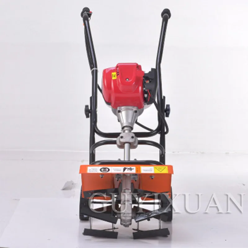 Mini tiller Garden Cultivator Rotary Hoe Tine Tiller Mini Cultivator Pro Machine For Soil Loosening Equipment Gasoline power