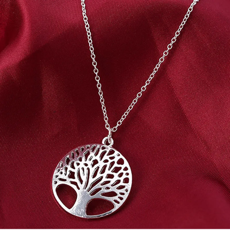 2023 Popular Tree of Life Round Pendant Necklace earrings set  Tree of Life Bijoux Collier Elegant Women's Jewelry Gift