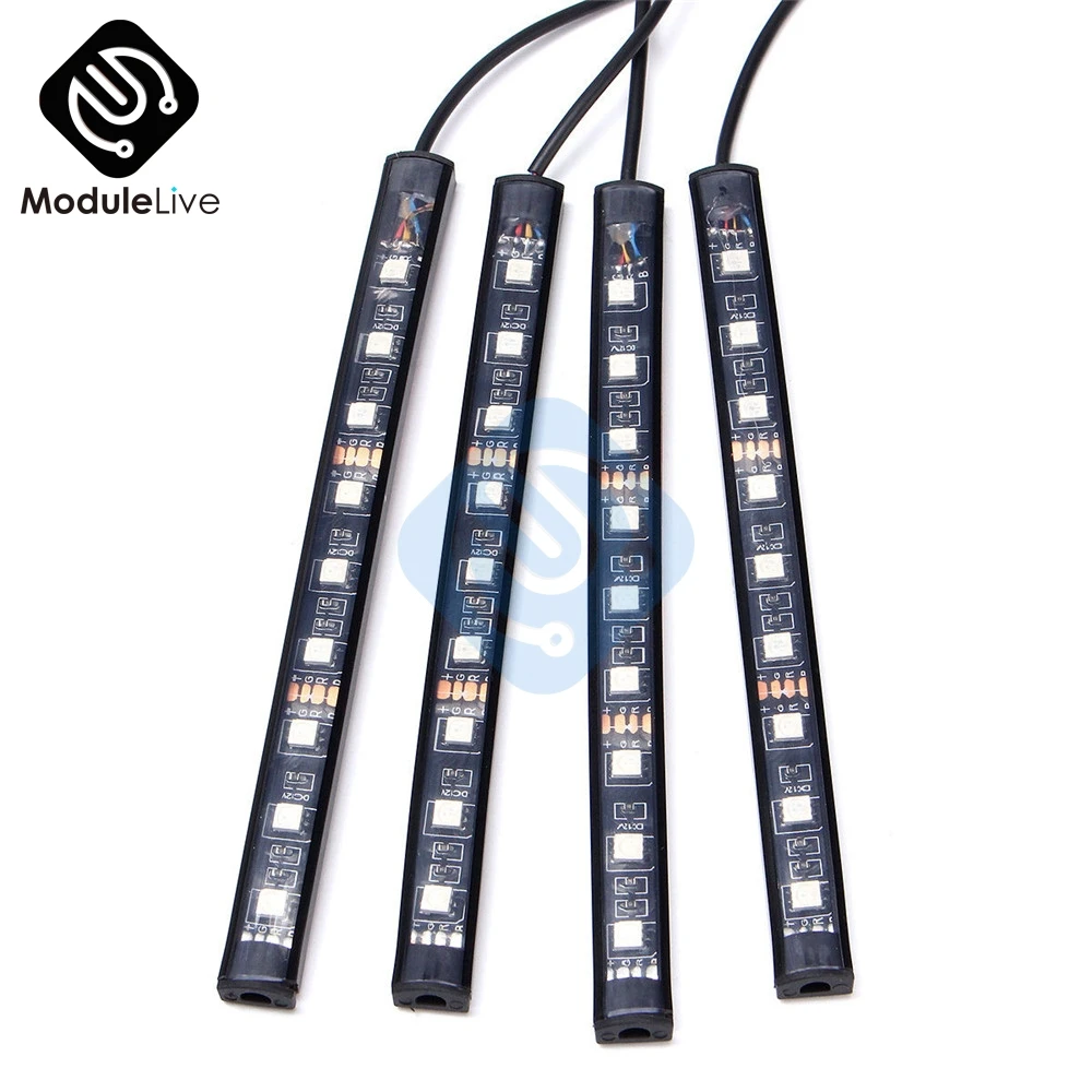 Atmosphere LED RGB Strip for Interior Decoration LED  Foot Light Ambient Lamp With USB Wireless Remote Music Control