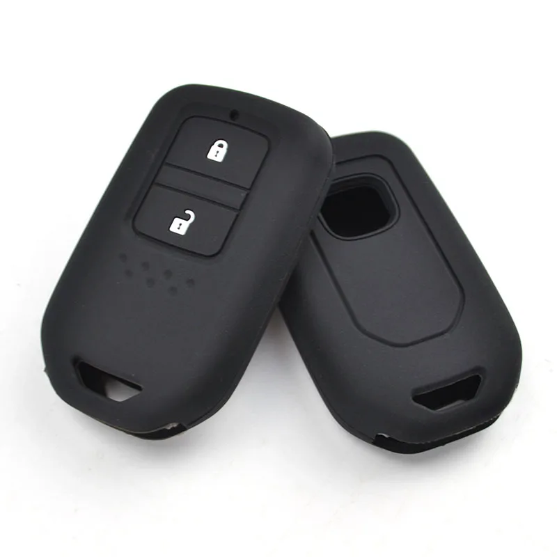 Silicone Car Key Case For Honda Fit HR-V Vezel Jazz City Civic Accord Odyssey Crosstour Cover Keyless Fob Shell Skin Holder
