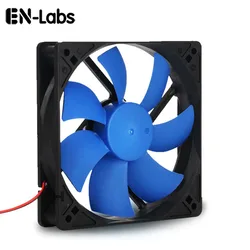 En-Labs PC bilgisayar 120mm yağ rulman 16dBA Ultra sessiz vaka Fan soğutucu soğutucu soğutma, 12CM Fan ile güç Molex IDE 4pin