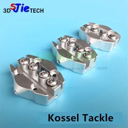 3pcs Kossel Delta Mini Slide Effector Newest Design Updaded All Metal M3 M4 Tackle Mini Carriage Pulley Slider for 3D Printer