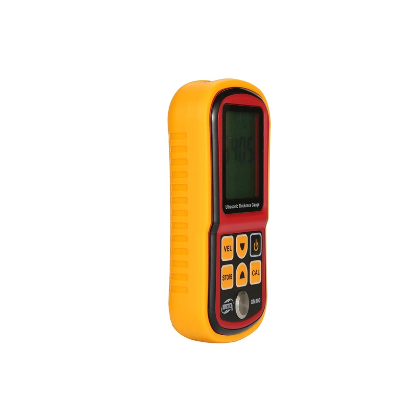 Ultrasonic Thickness Gauge Meter Digital LCD Metal Width Measuring Tools 1.2~220mm (Steel) Sound Velocity Measurement GM100