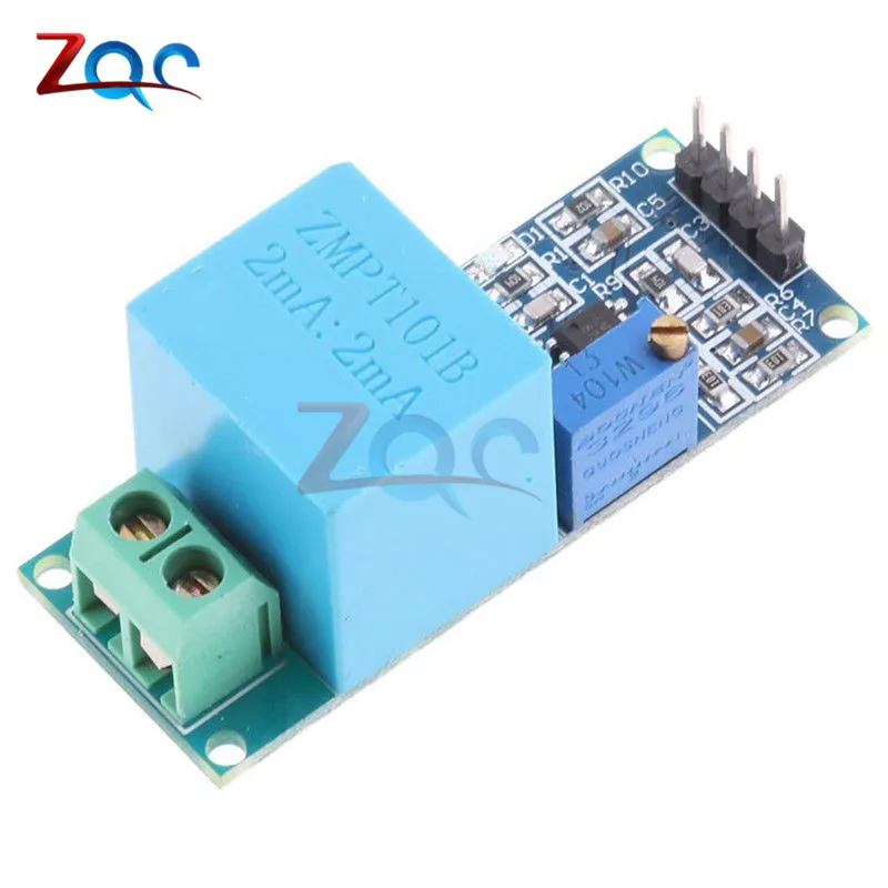 Módulo transformador de voltaje monofásico activo, Sensor de voltaje de salida de CA para Arduino Mega ZMPT101B 2mA